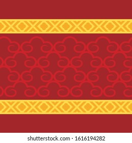 Chinese new year background with cloud pattern