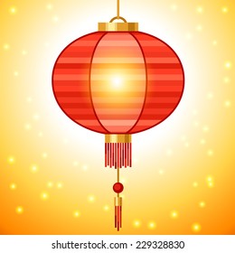 Chinese New Year background design with lanterns.