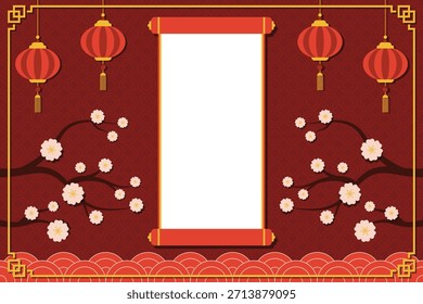 Chinese new year background, chinese design  template