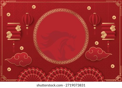 Fundo de ano novo chinês, modelo de design chinês