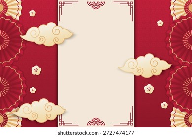 Fondo de año nuevo chino, Plantilla de diseño chino