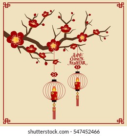 Chinesisches Hintergrunddesign für das neue Jahr. Vektorgrafik.