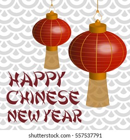 Chinese new year background design. Vector Illustration.