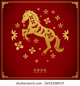 Chinese new year background for feed social media