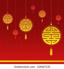 Chinese New Year Background Image of chinese new year background template for designer. EPS8 vector file. Gong Xi Fa Cai.