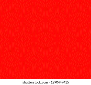 Chinese New Year background. Red and gold holiday graphic design. Vector seamless pattern