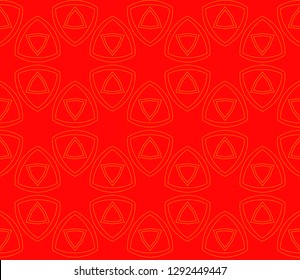 Chinese New Year background. Red and gold holiday graphic design, background , surface textures, banners. Vector seamless pattern