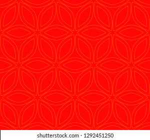 Chinese New Year background. Red and gold holiday graphic design, background , surface textures, banners. Vector seamless pattern
