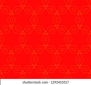 Chinese New Year background. Red and gold holiday graphic design, background , surface textures, banners. Vector seamless pattern