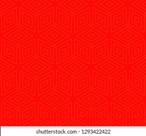Chinese New Year background. Red and gold holiday graphic design, background , surface textures, banners. Vector seamless pattern