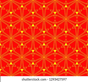 Chinese New Year background. Red and gold holiday graphic design, background , surface textures, banners. Vector seamless pattern