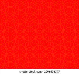 Chinese New Year background. Red and gold holiday graphic design, background , surface textures, banners. Vector seamless pattern