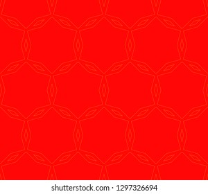 Chinese New Year background. Red and gold holiday graphic design. Vector seamless pattern
