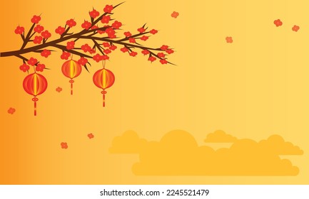 chinese new year background set