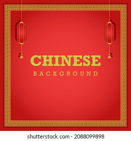 Chinesische Hintergrundvorlage für das neue Jahr mit einem Zeilenmuster, das perfekt für Ihre Anforderungen an Design-Objekte ist