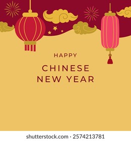 Chinese new year background. Vector illustration.