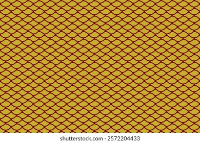 Chinese New Year background, which is a pattern of scales of a snake, animal of the Chinese zodiac for the year of the snake or small snake. Metallic grid with gold texture designed as stylish pattern