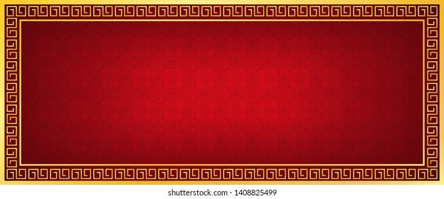 chinese new year banner, abstract oriental background, red window inspiration, vector illustration 