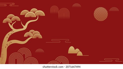 Chinese New Year banner, Lunar new year concept, modern background design