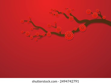 Chinese New Year banner. Lunar new year concept. modern background design.
