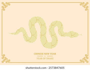 chinese new year banner. Year of snake design
