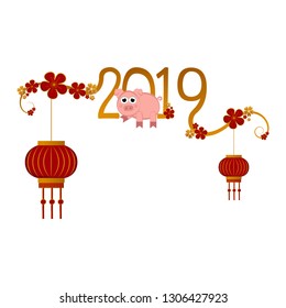 Chinese new year banner. Vector illustration design