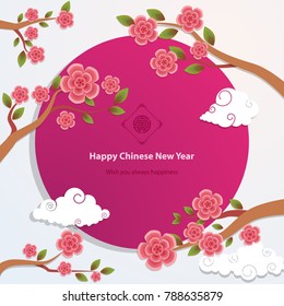 chinese new year, chinese blossom background, spring flower, chinese new year