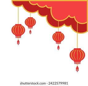 Chinese New Year Border Frame Background