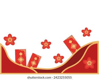 Chinese New Year Border Frame Background
