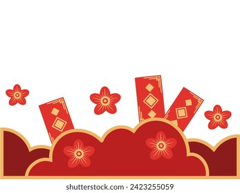 Chinese New Year Border Frame Background
