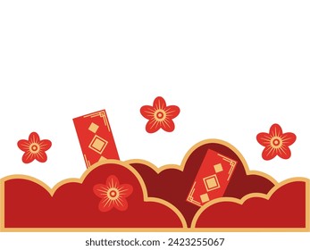 Chinese New Year Border Frame Background