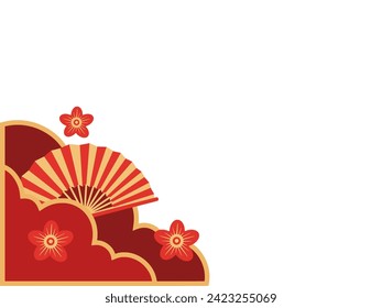 Chinese New Year Border Frame Background