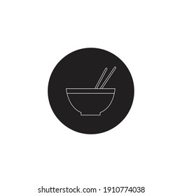 chinese new year bowl solid icon
