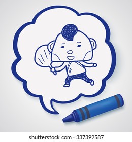 Chinese New Year; Chinese New Year boy doodle