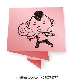 Chinese New Year; Chinese New Year boy doodle