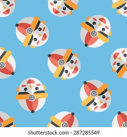 Chinese New Year boy flat icon,eps10 seamless pattern background