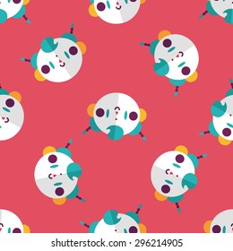Chinese New Year boy flat icon,eps10 seamless pattern background