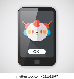 Chinese New Year boy flat icon with long shadow,eps10