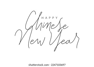 Chinese New Year Calligraphic Template 