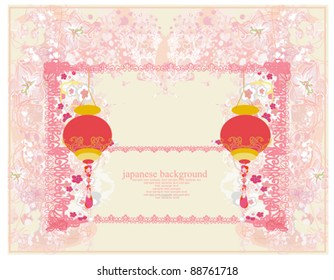 Chinese New Year card, vector