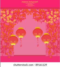Chinese New Year card, vector