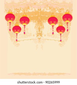 Chinese New Year card, vector