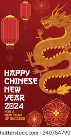 Chinese new year celebration instagram story