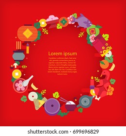 Chinese new year celebration/foods of Chinese new year 