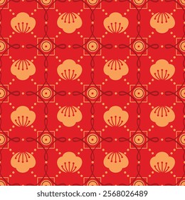 Chinese New Year cloth pattern Red