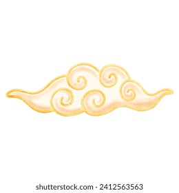 Chinese New Year cloud illustration