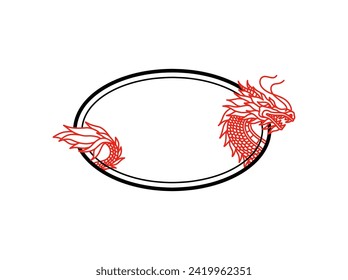 Chinese New Year Corner Border