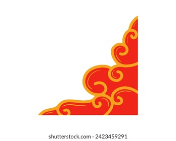 Chinese New Year Corner Border Background