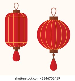 Chinese New Year Cute Icon Vector for Chinese Holiday, Lunar New Year