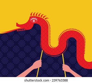 Chinese New Year Decoration - Dancing Dragon 2015